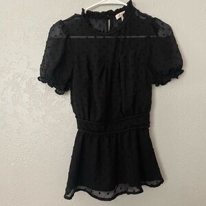 Monteau black blouse NWOT